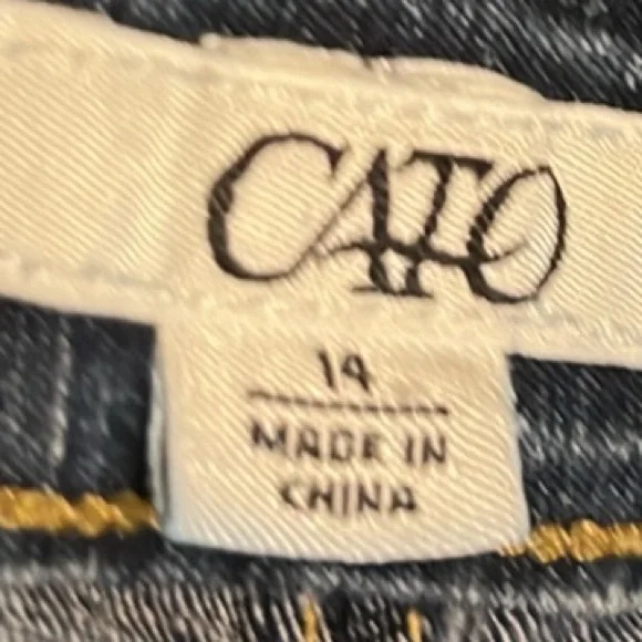 Cato, 5-Pocket, Design Pockets, Jean Capris, Size 14 - Picture 7 of 10